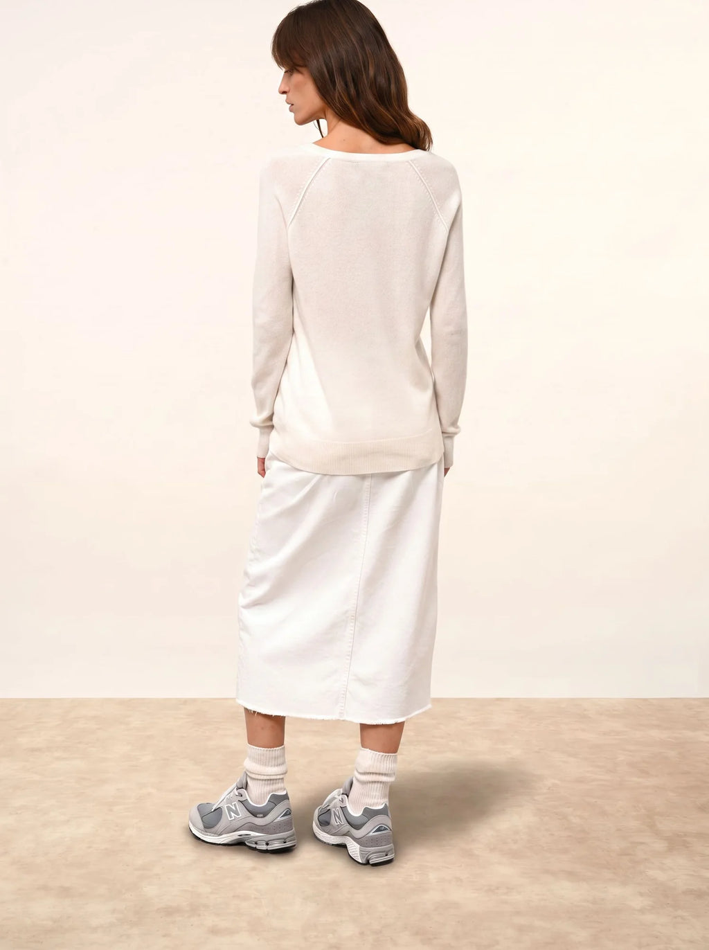 PHOEBE Sweater V-Neck Ivory