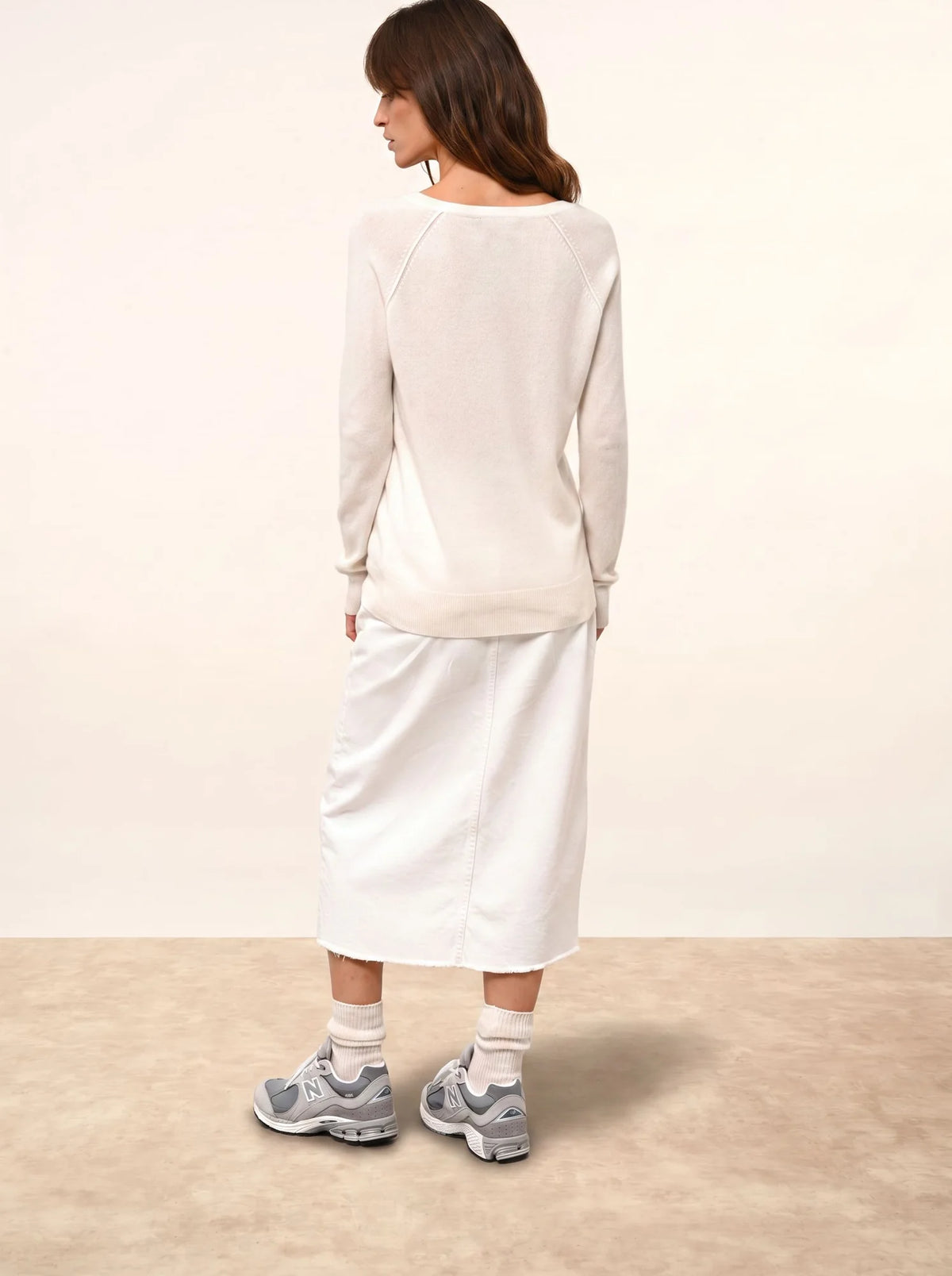 PHOEBE Pull Col V Ivoire