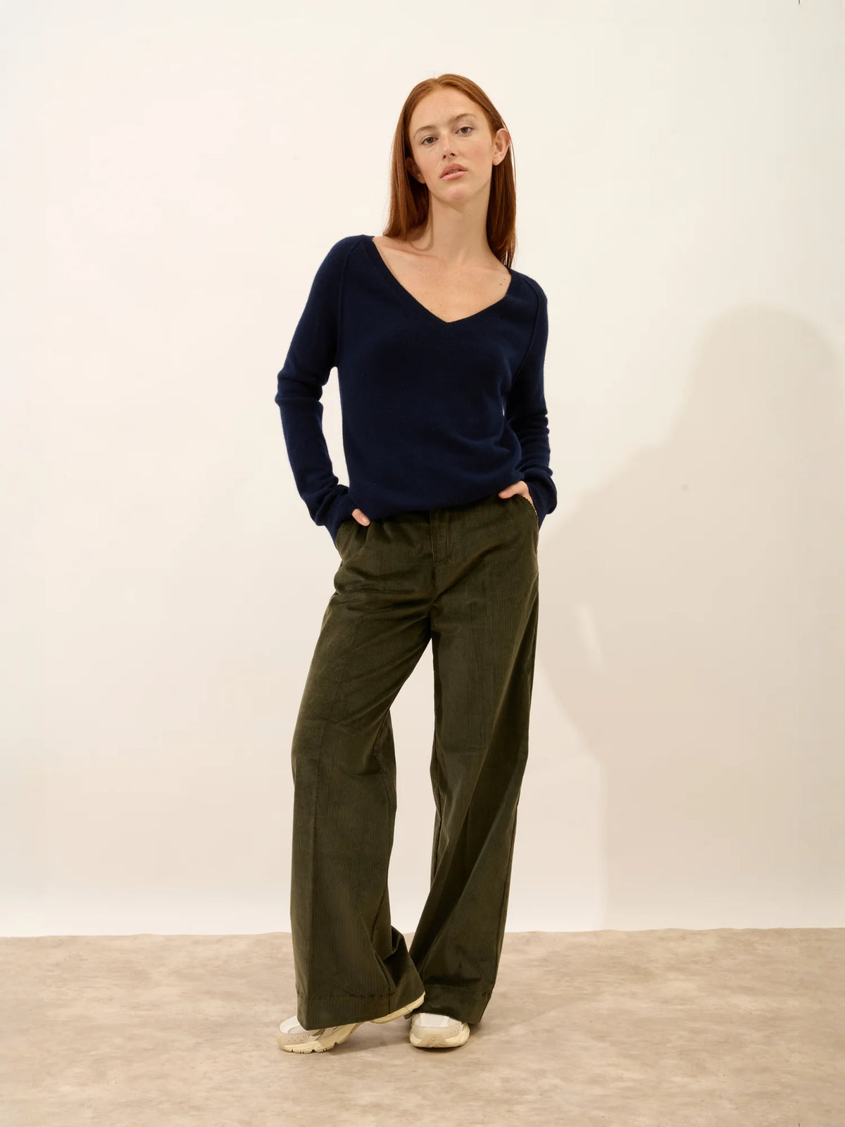 PHOEBE Pull Col V Bleu Marine