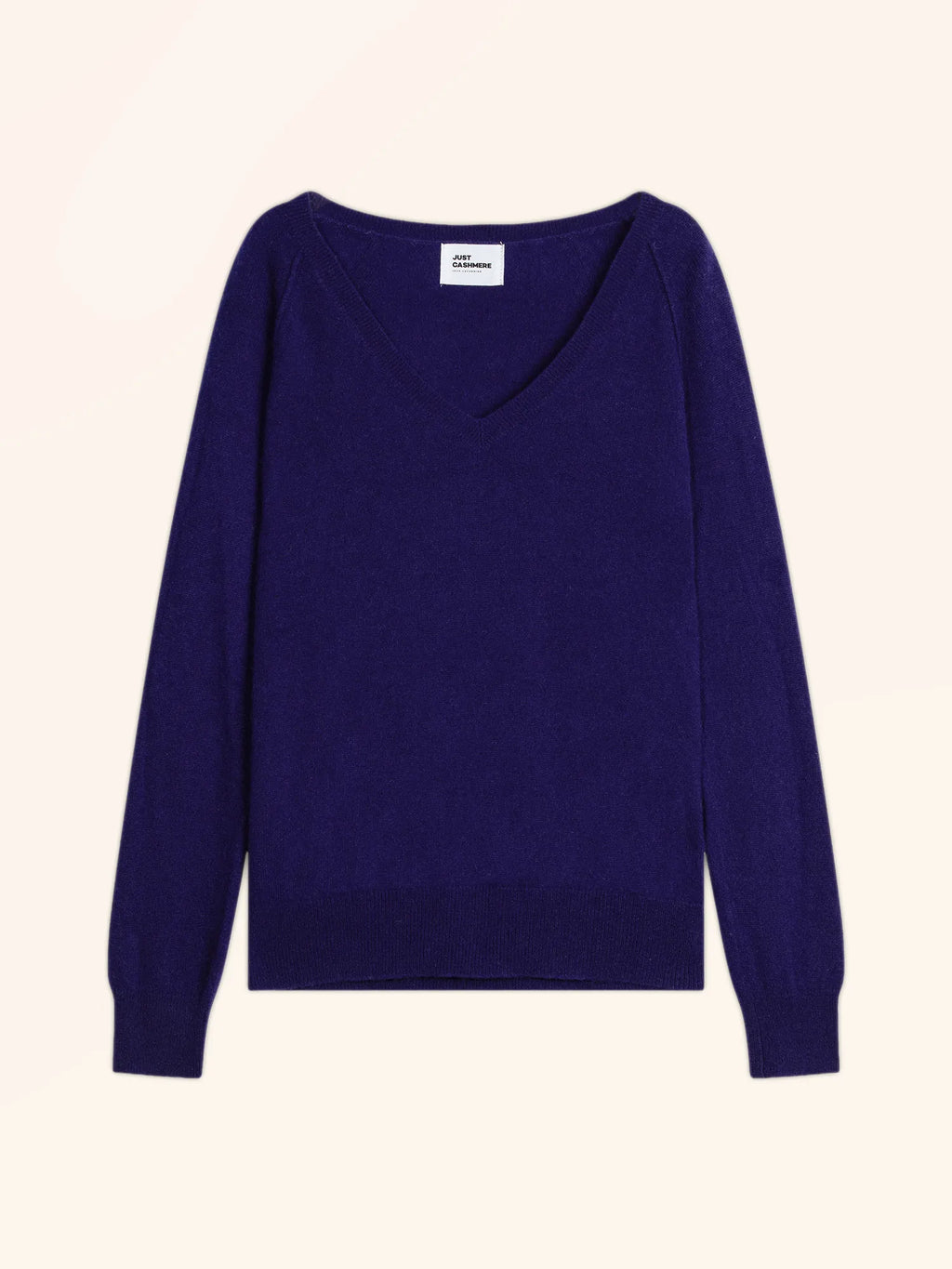 PHOEBE Pullover V-Ausschnitt Tiefviolett