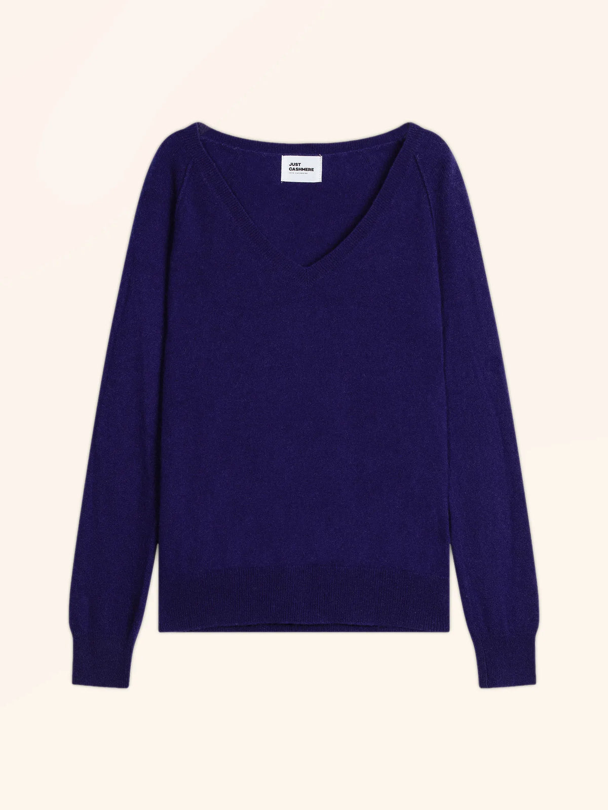 PHOEBE Pullover V-Ausschnitt Tiefviolett