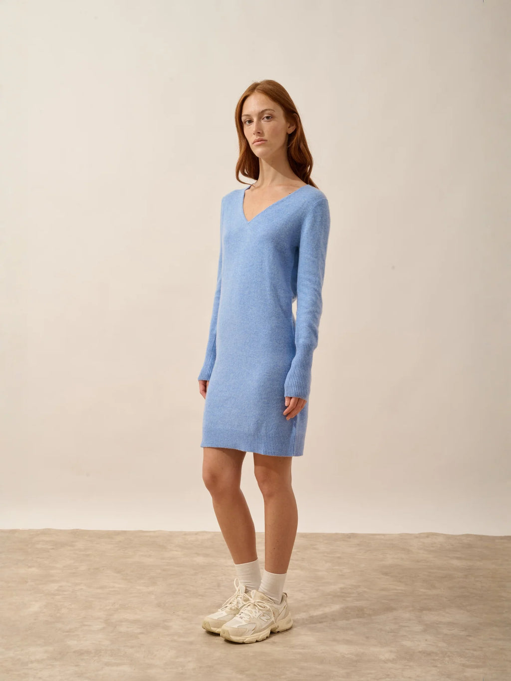 TRACY Dress V-Neck Sky