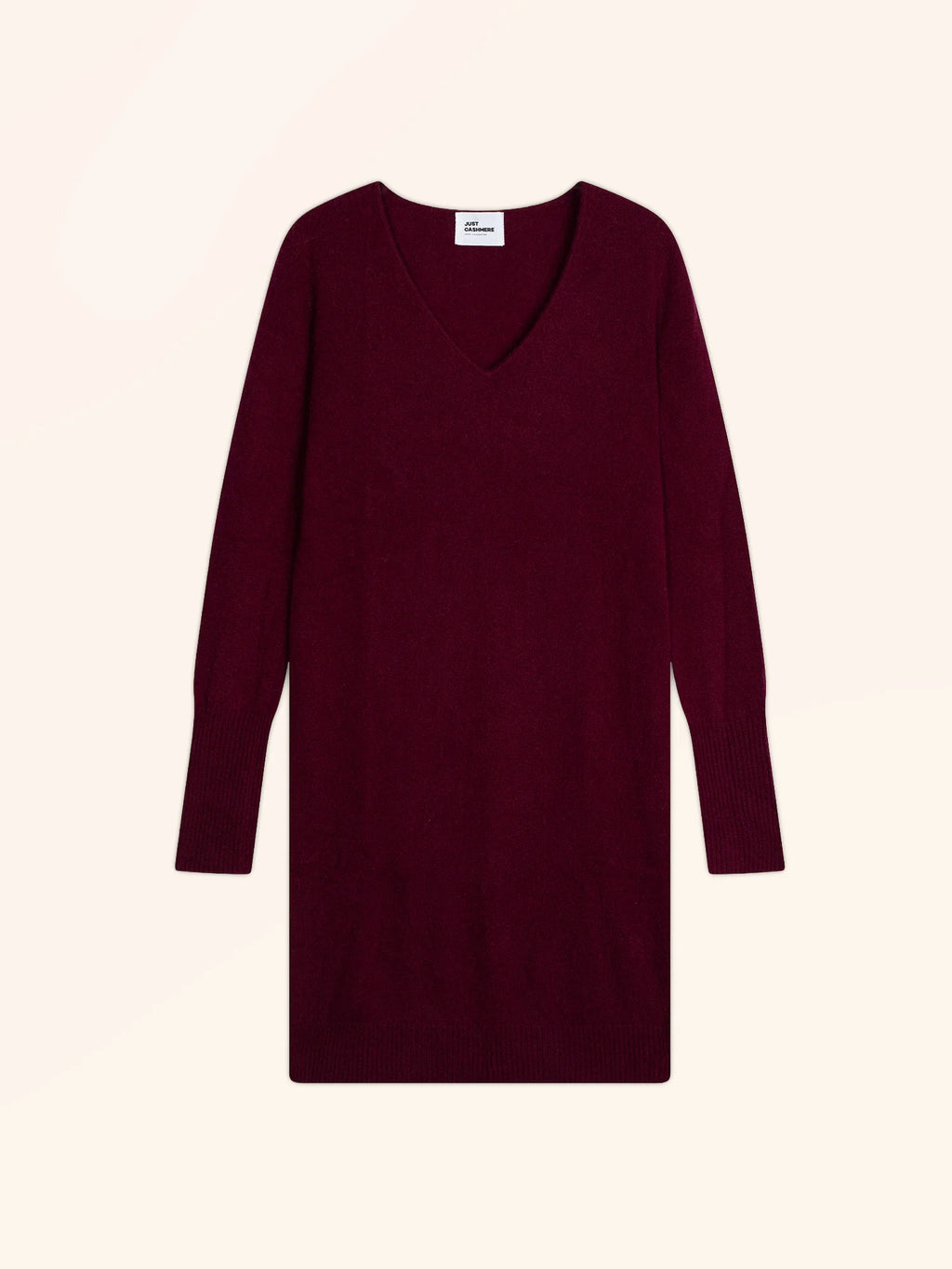 TRACY Kleid V-Ausschnitt Bordeaux