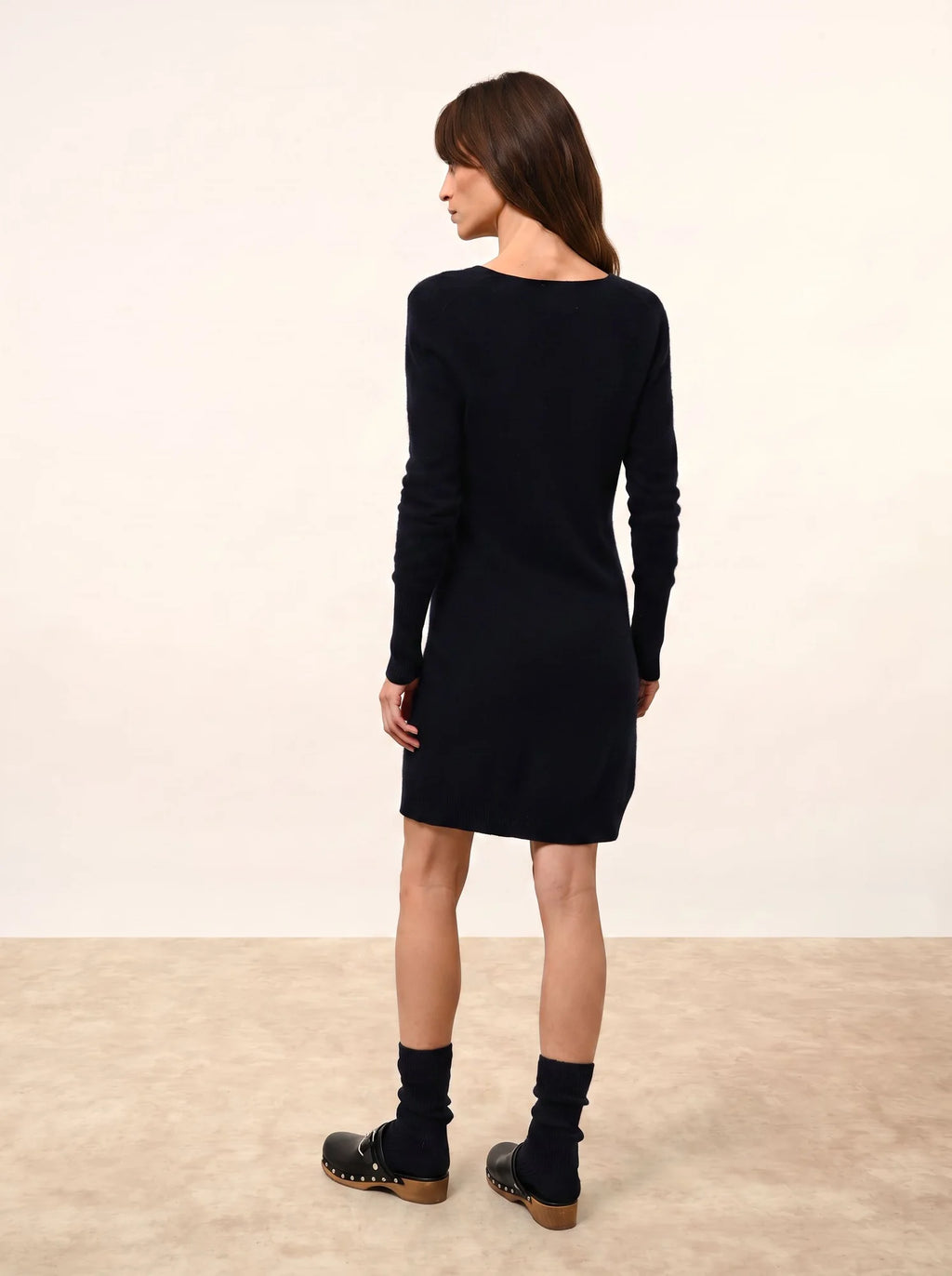 TRACY Dress V-Neck Navy