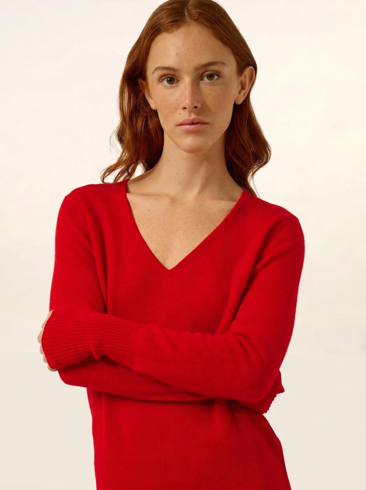 TRACY Kleid V-Ausschnitt Rot
