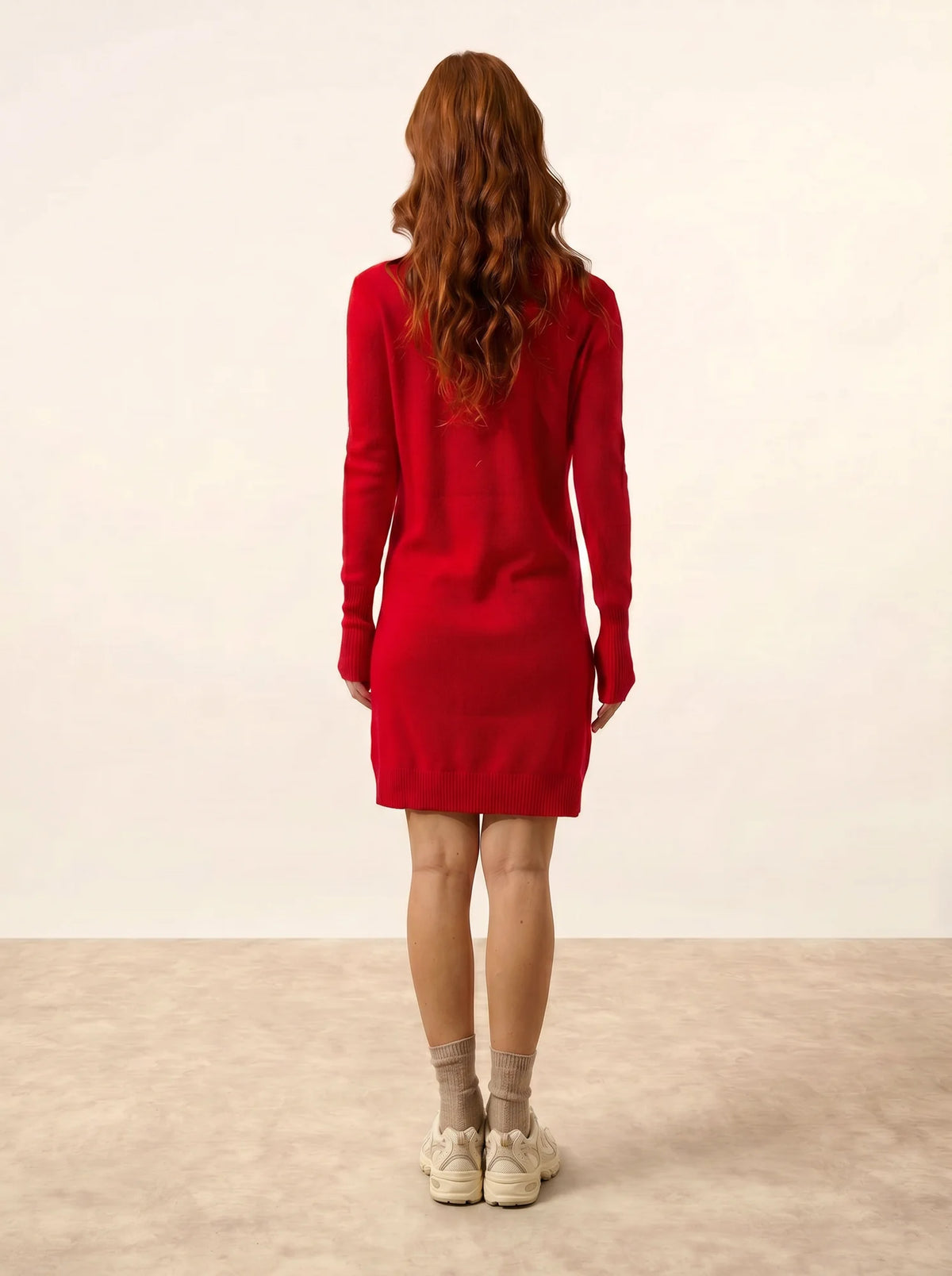 TRACY Kleid V-Ausschnitt Rot