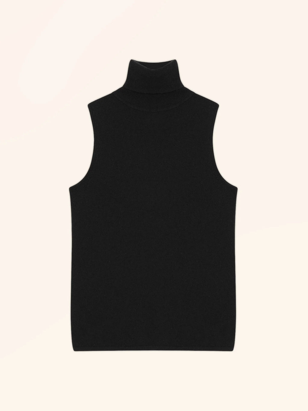 VIOLET Sweater Turtleneck Sleeveless Black