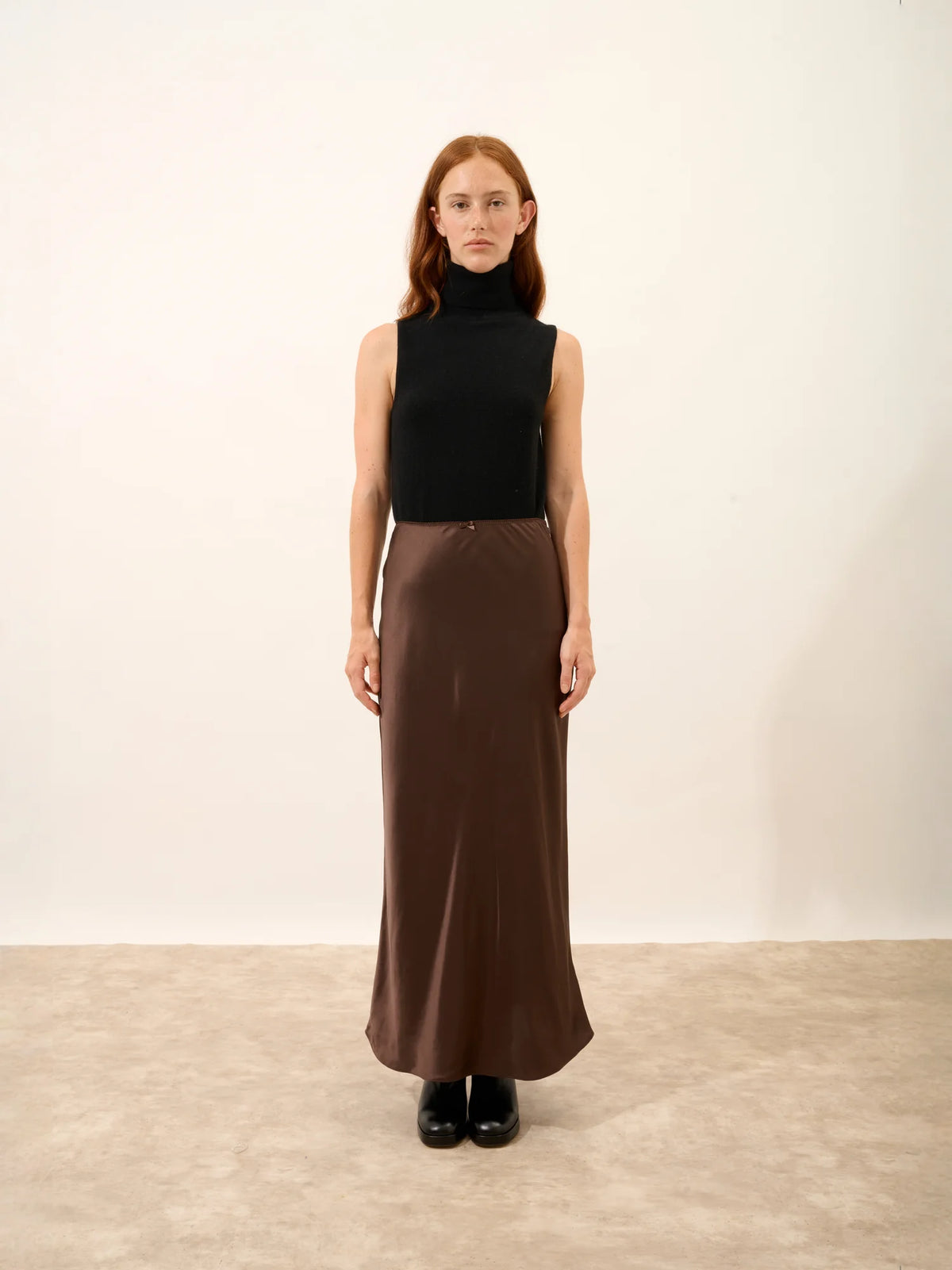 VIOLET Sweater Turtleneck Sleeveless Black