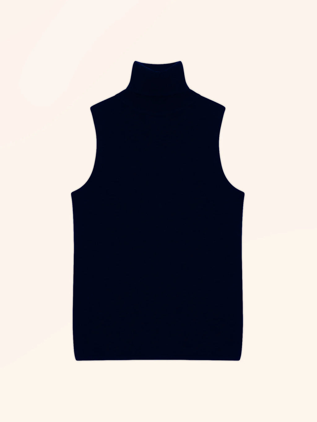 VIOLET Sweater Turtleneck Sleeveless Navy