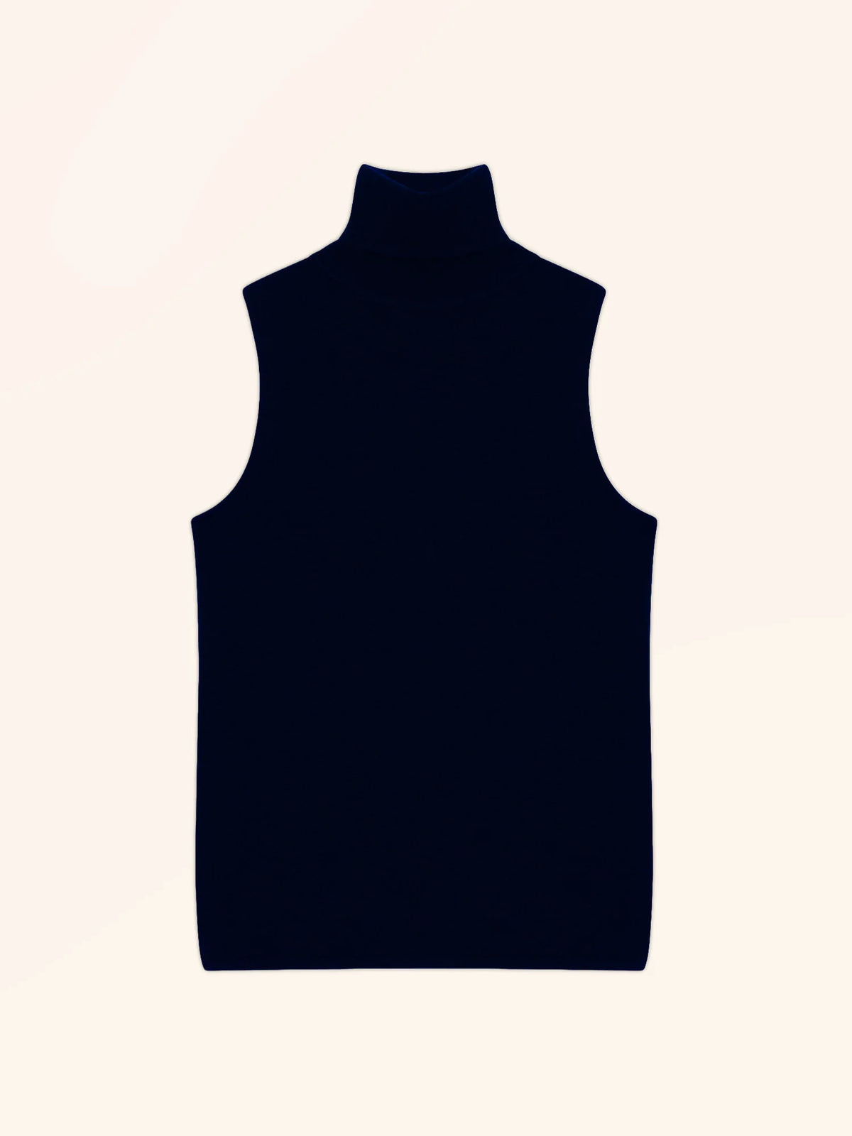 VIOLET Sweater Turtleneck Sleeveless Navy