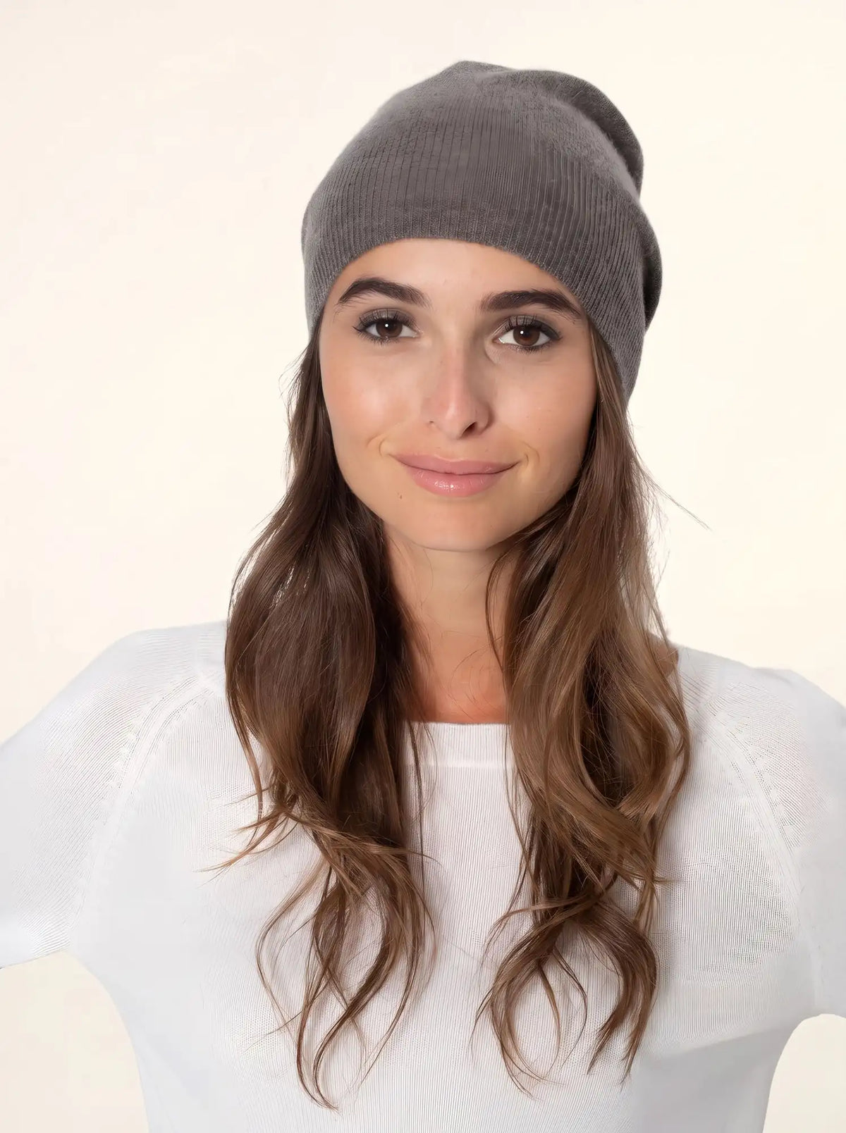 GINGER Beanie Heather Taupe