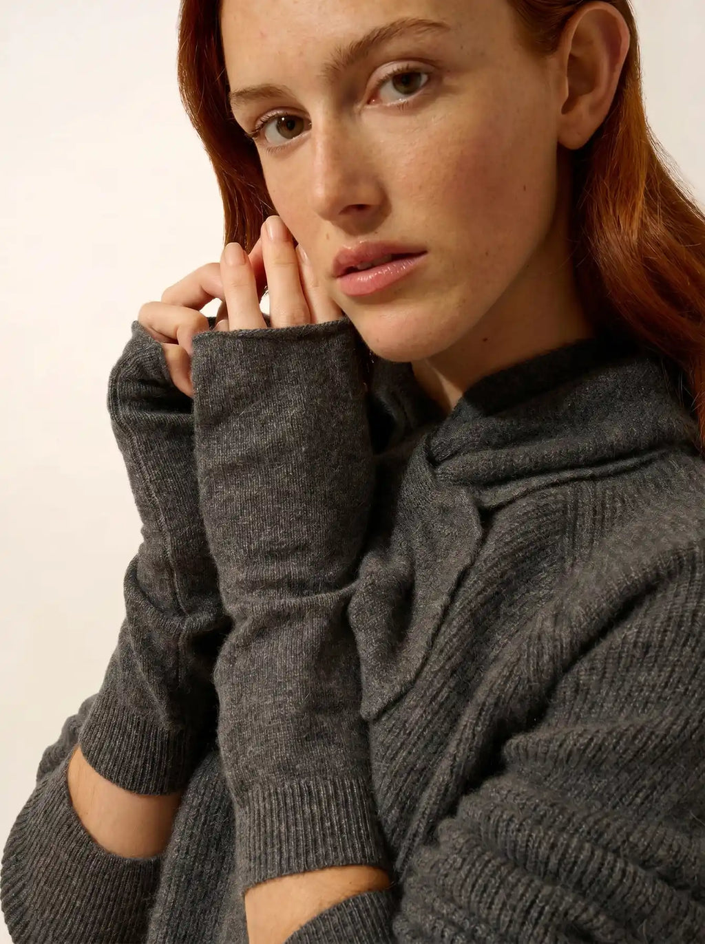 ZOE Mitaines Anthracite Chiné