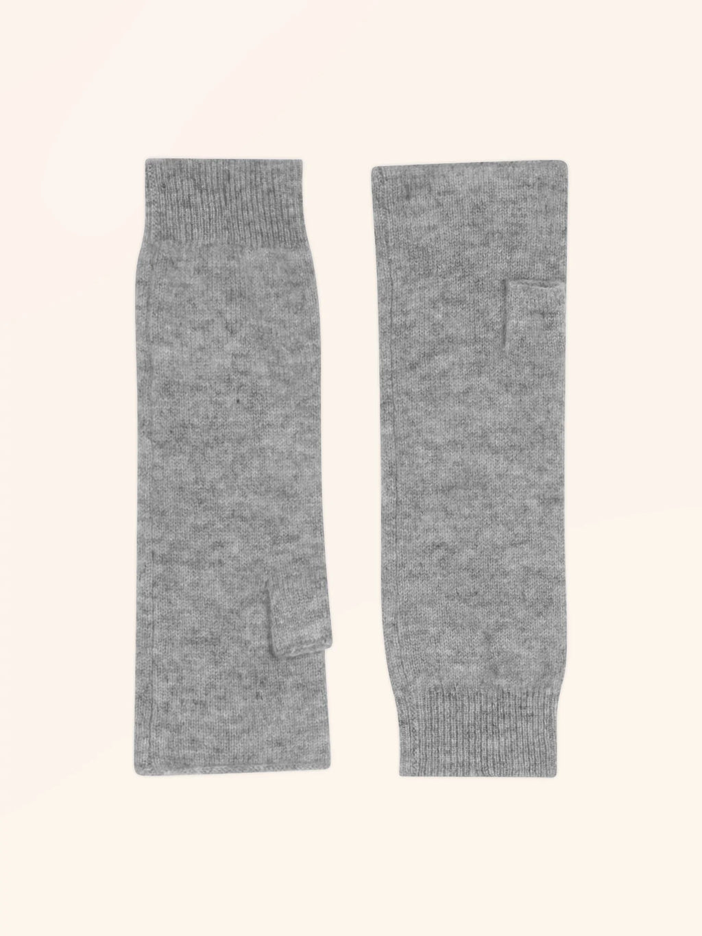 ZOE Fingerlose Handschuhe Wolkengrau meliert