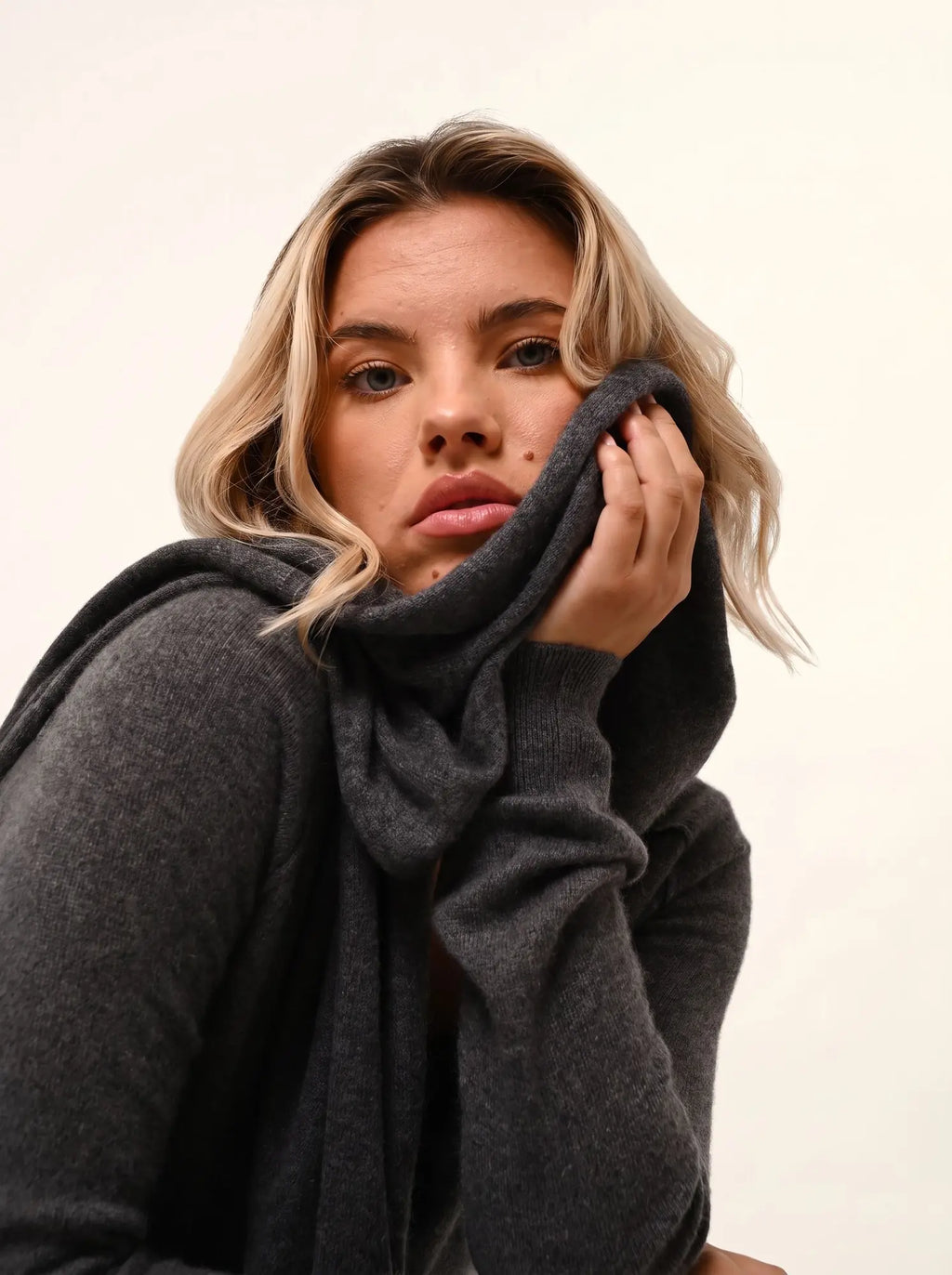 SPENCER Écharpe Anthracite Chiné