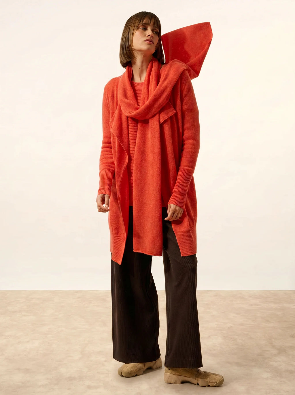 SPENCER Écharpe Orange Chiné