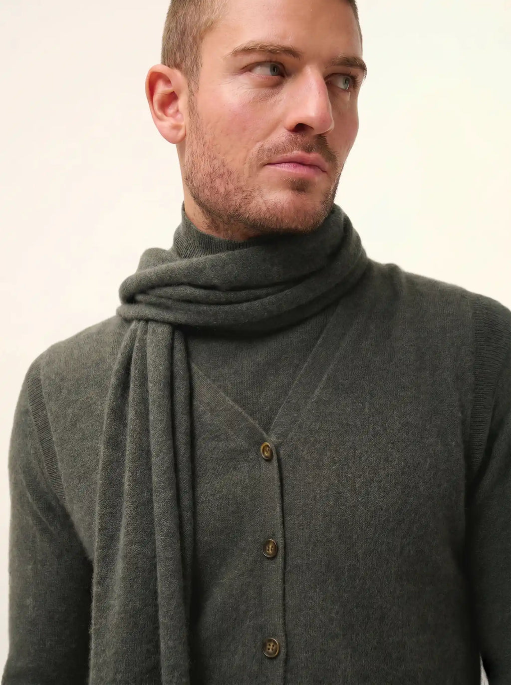 SPENCER Scarf Heather Khaki