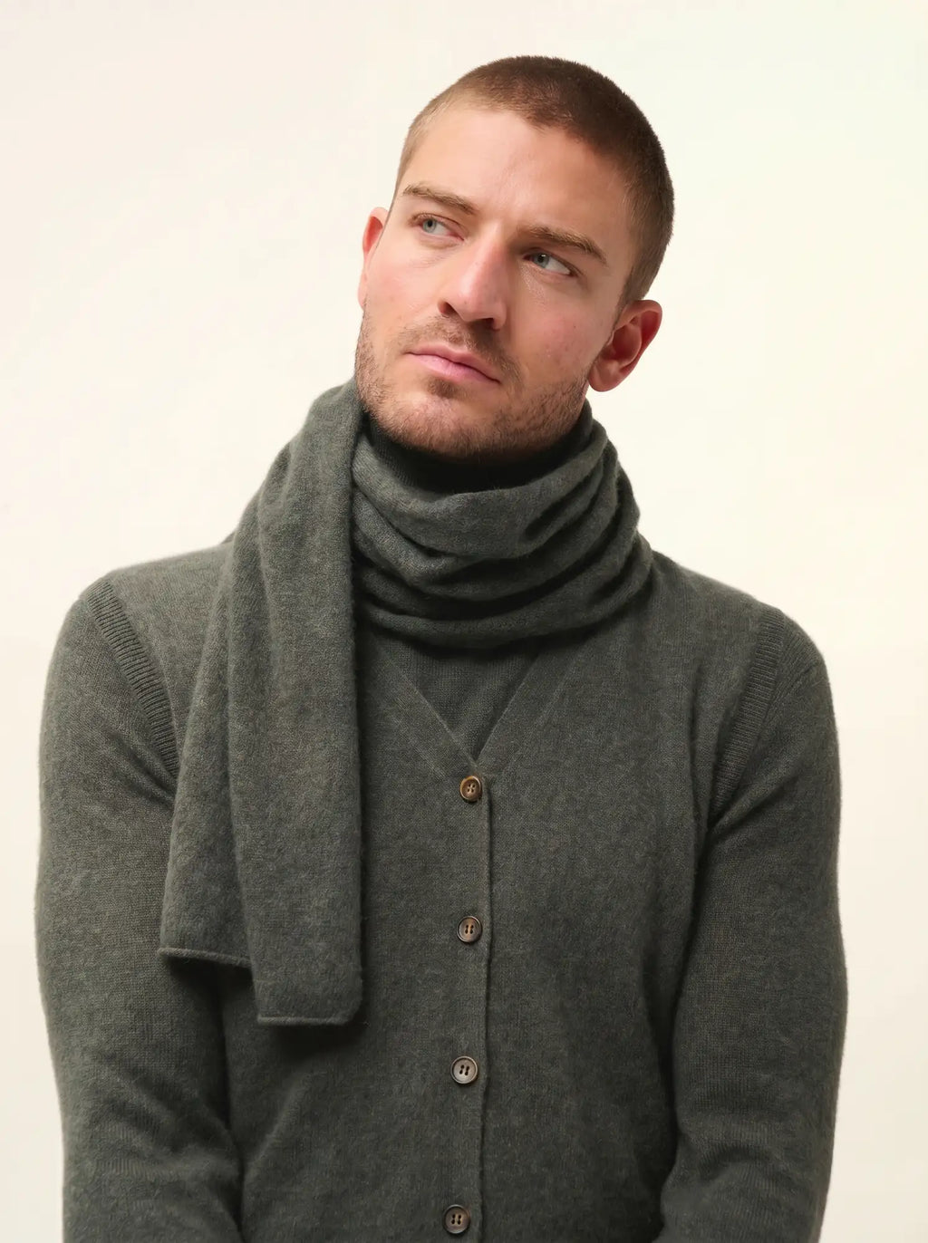 SPENCER Scarf Heather Khaki