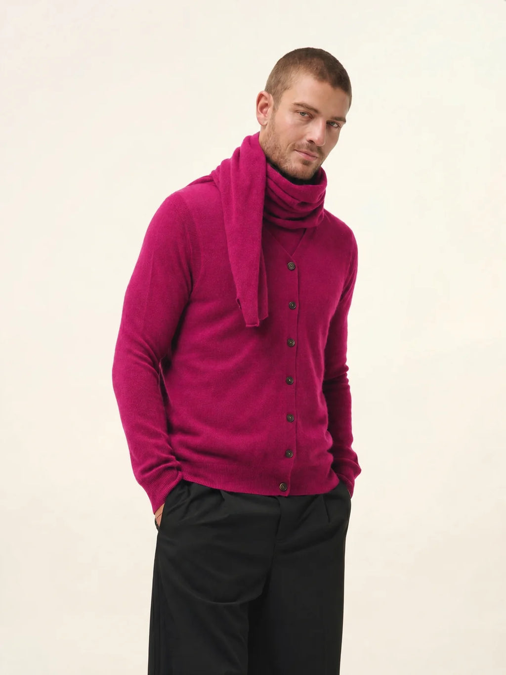 SPENCER écharpe fuchsia