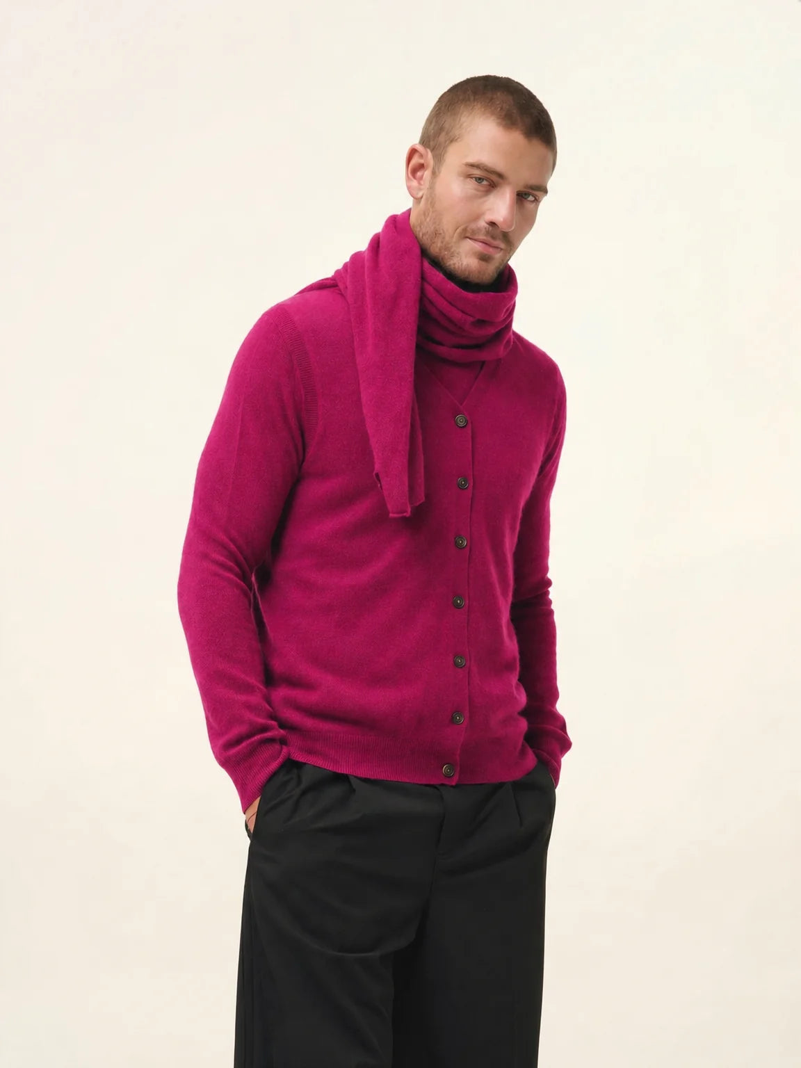SPENCER écharpe fuchsia