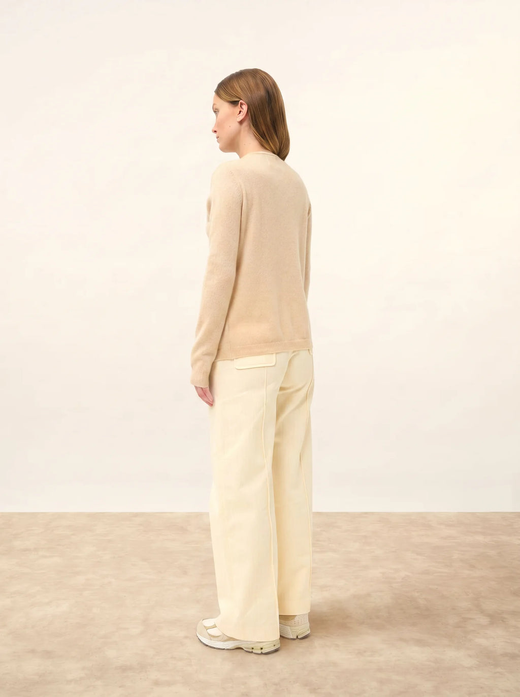 KATHARINE Cardigan Col Rond Sable