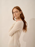 TRACY Dress V-Neck Ivory