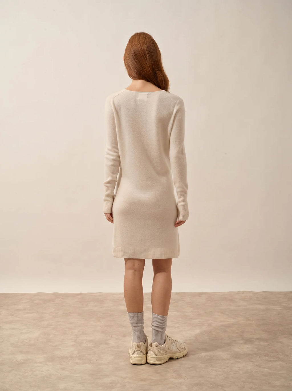 TRACY Dress V-Neck Ivory