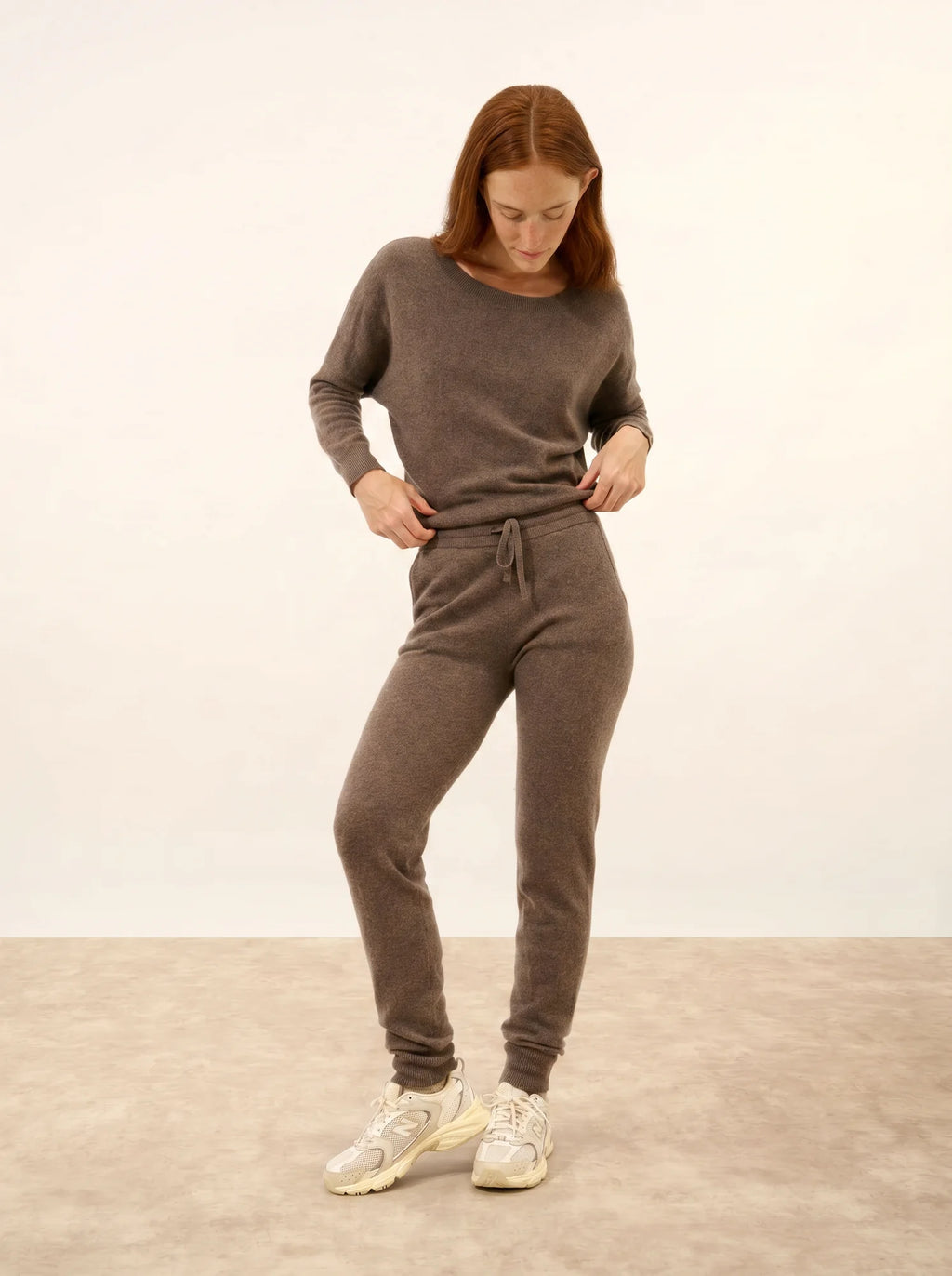 WENDY Jogginghose Taupe meliert