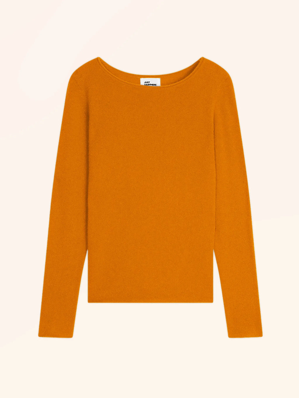 GRACE Pullover U-Boot-Ausschnitt Ocker
