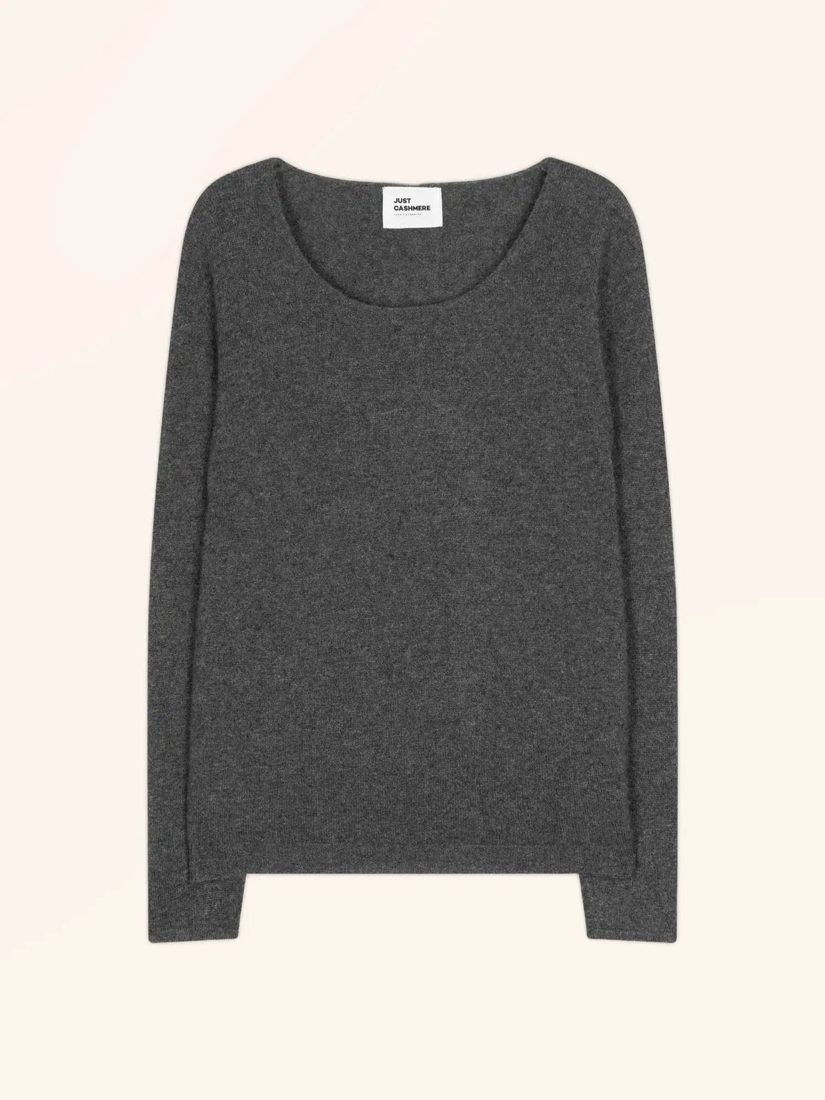 FIONA Pull Col Rond Anthracite Chiné