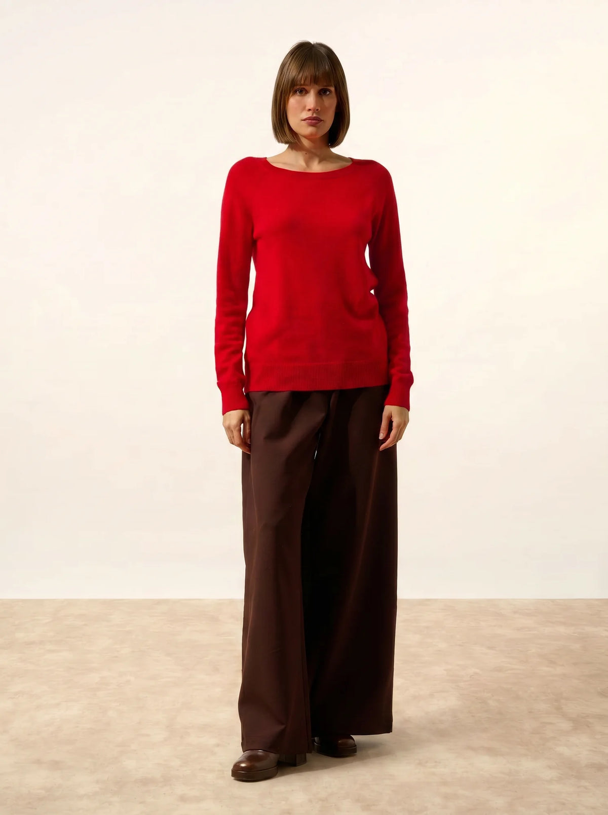ABIGAILE Pull Col Bateau Goutte Dos Rouge