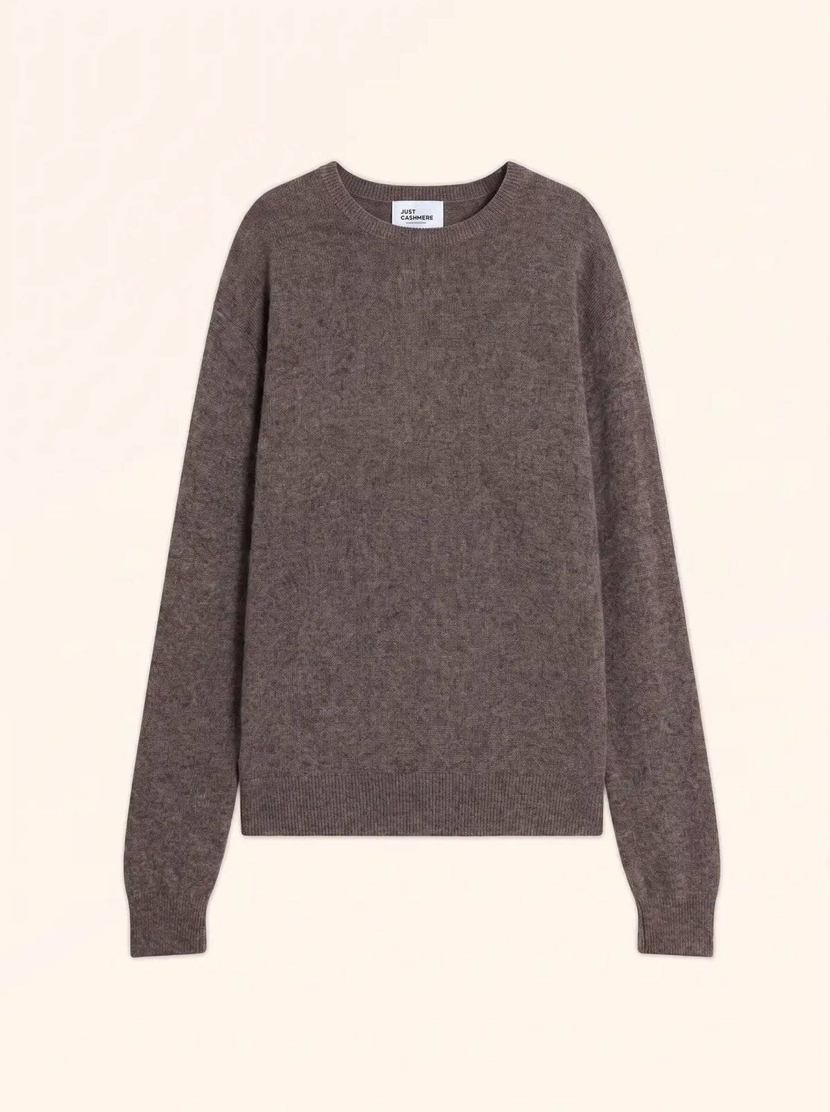 HOWARD Pullover Rundhalsausschnitt Taupe meliert