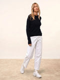 JANE Pull Col Rond Bleu Marine