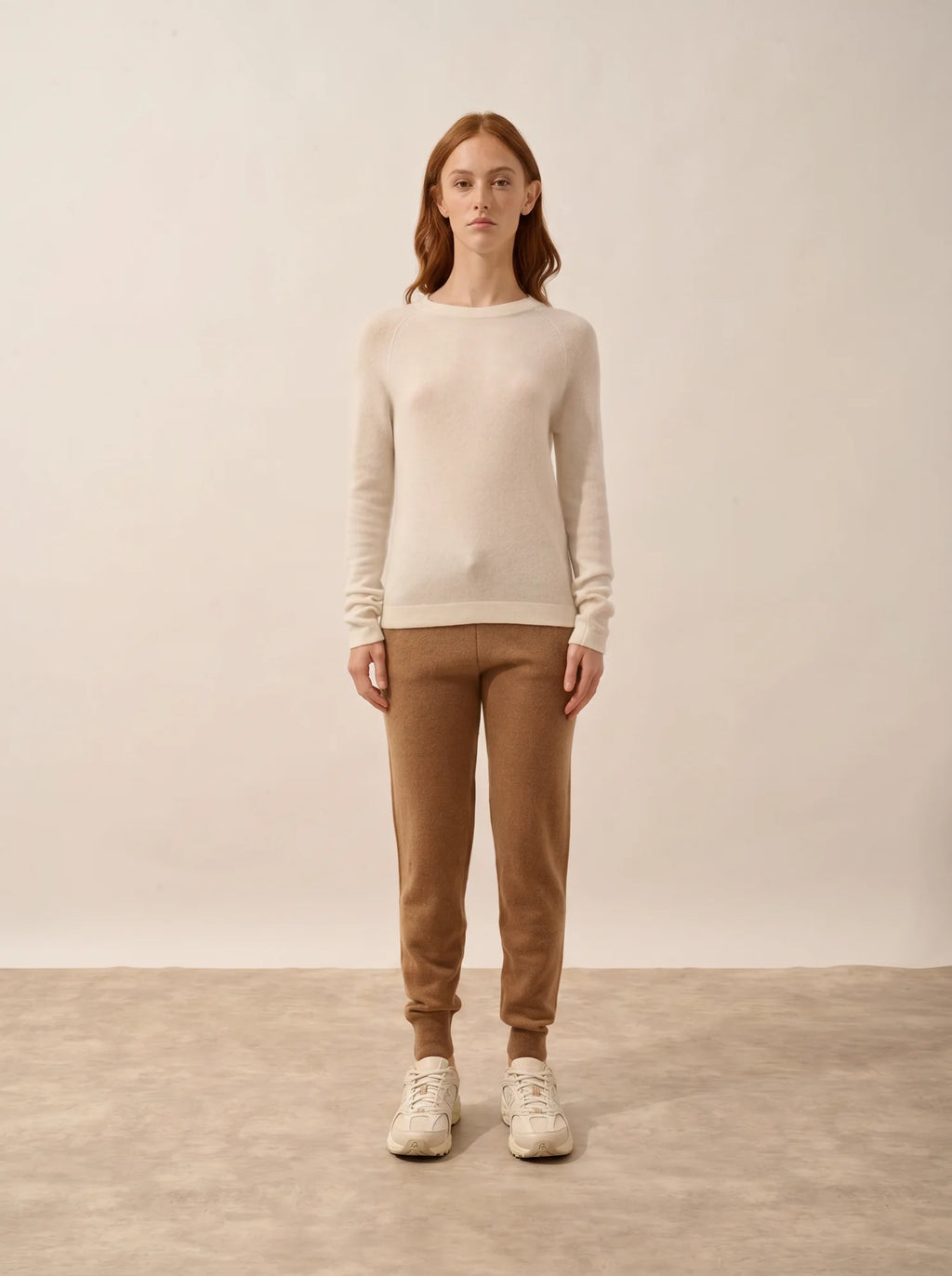 JANE Pull Col Rond Ivoire