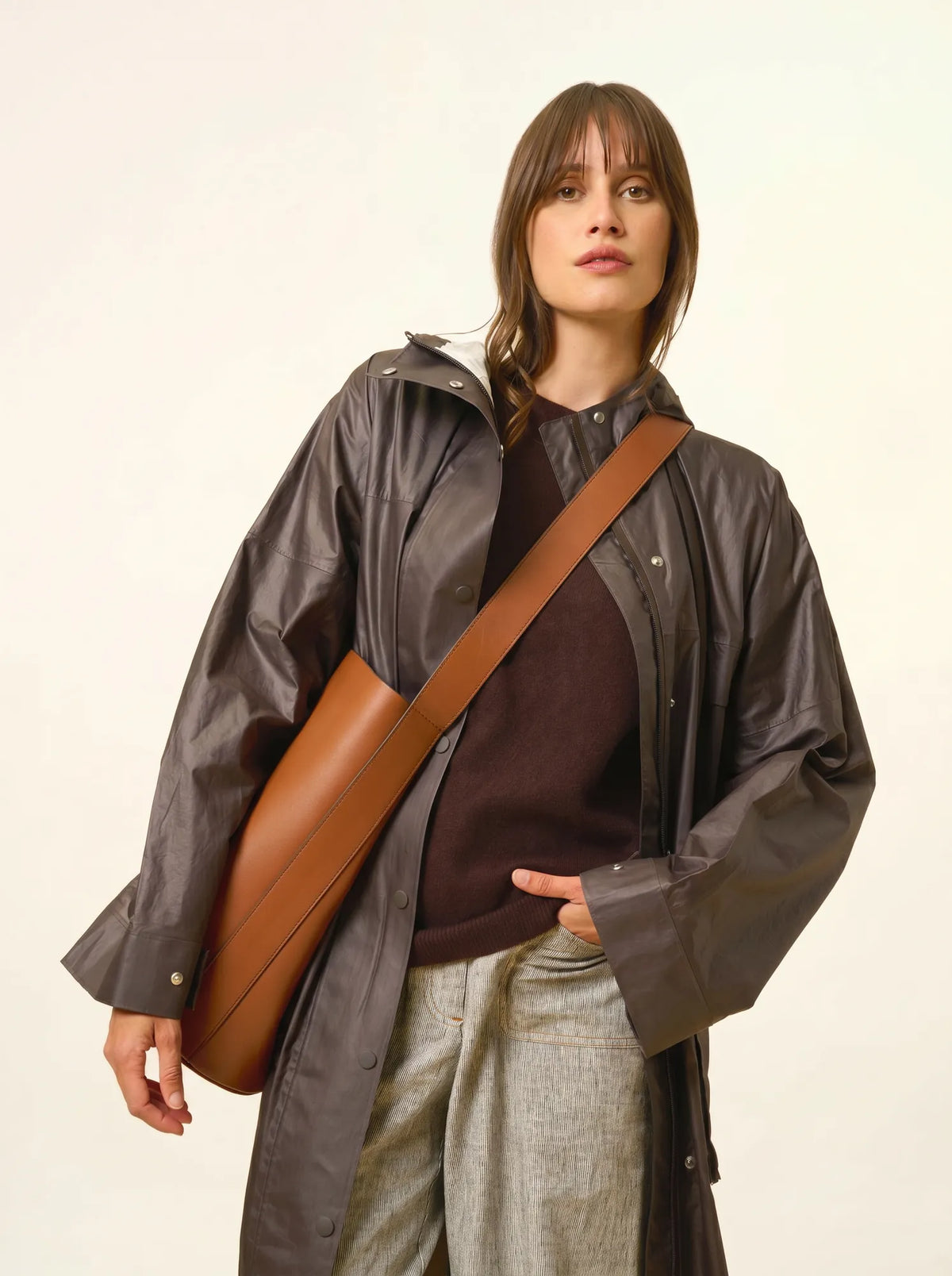 REBECCA Pull Chauve Souris Choco