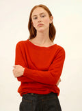 REBECCA Pull Chauve Souris Rouge
