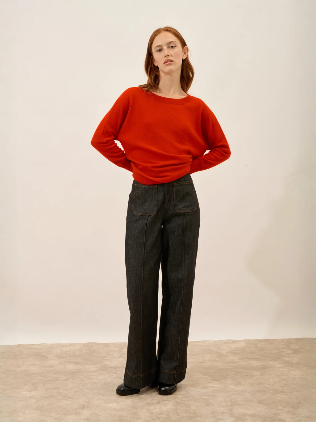 REBECCA Pull Chauve Souris Rouge