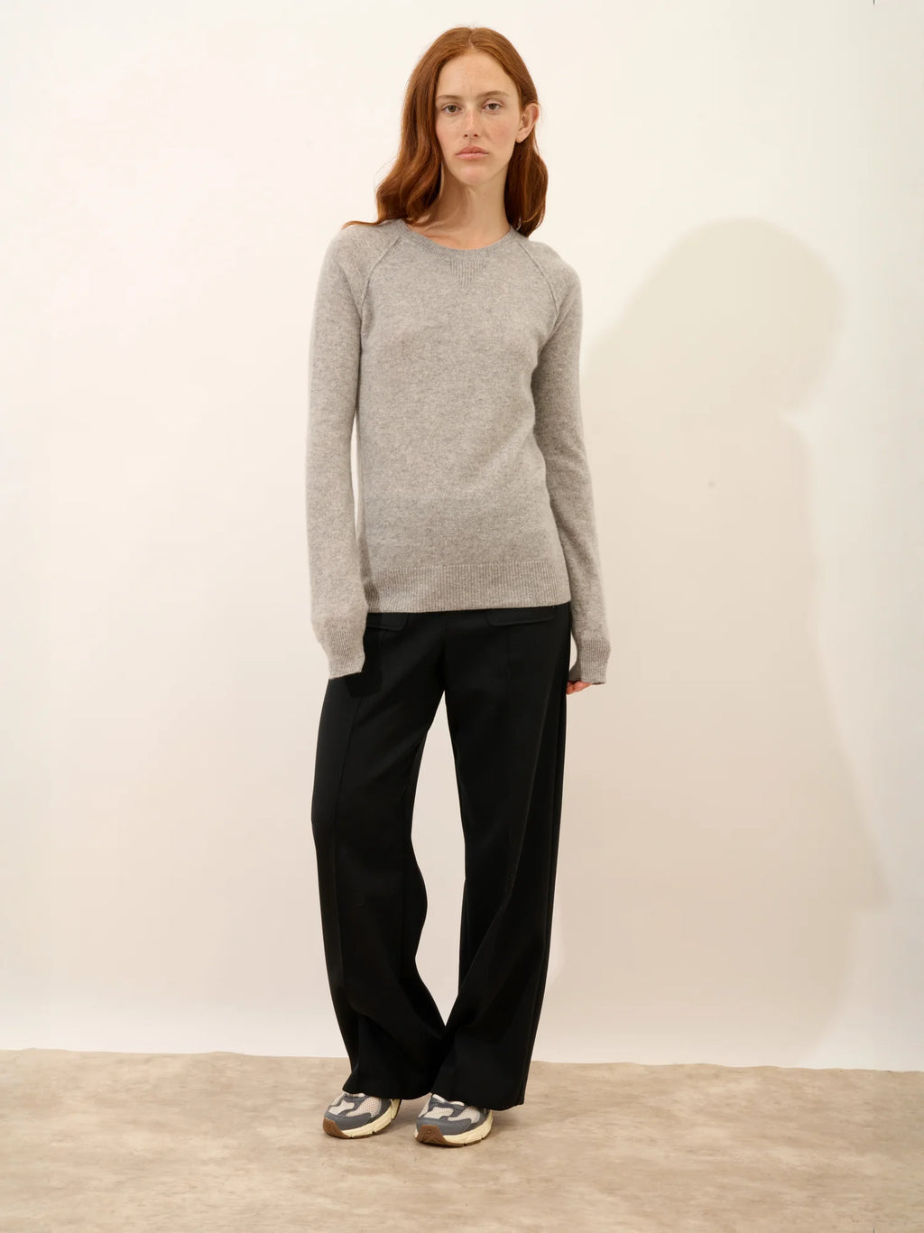 HELEN Sweater Crew Neck Heather Cloud