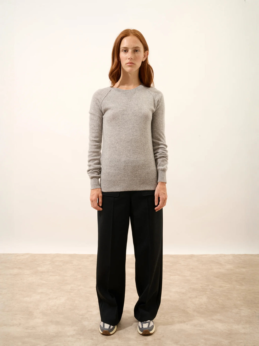HELEN Sweater Crew Neck Heather Cloud