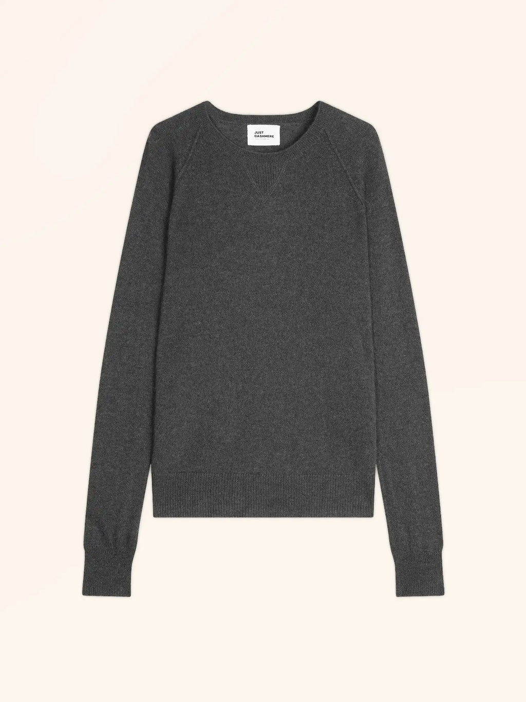 HELEN Pull Col Rond Anthracite Chiné
