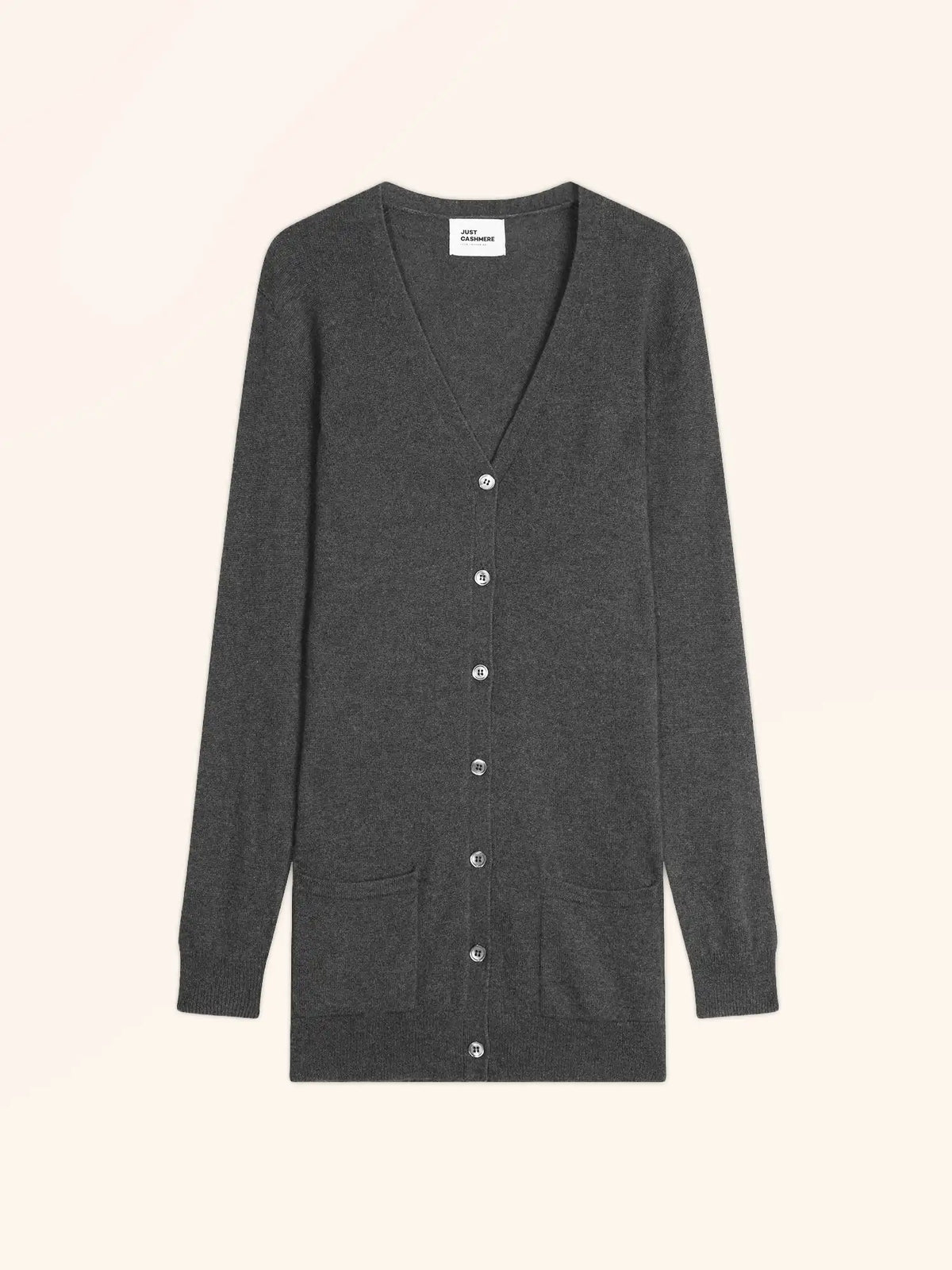 TOMMIE Cardigan Col V Anthracite Chiné
