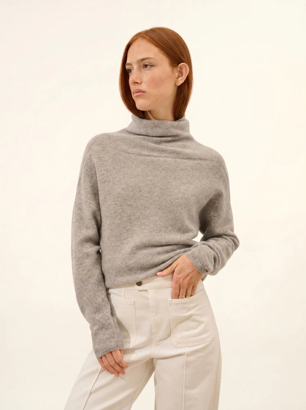 BLANTYRE Sweater Turtleneck Heather Cloud