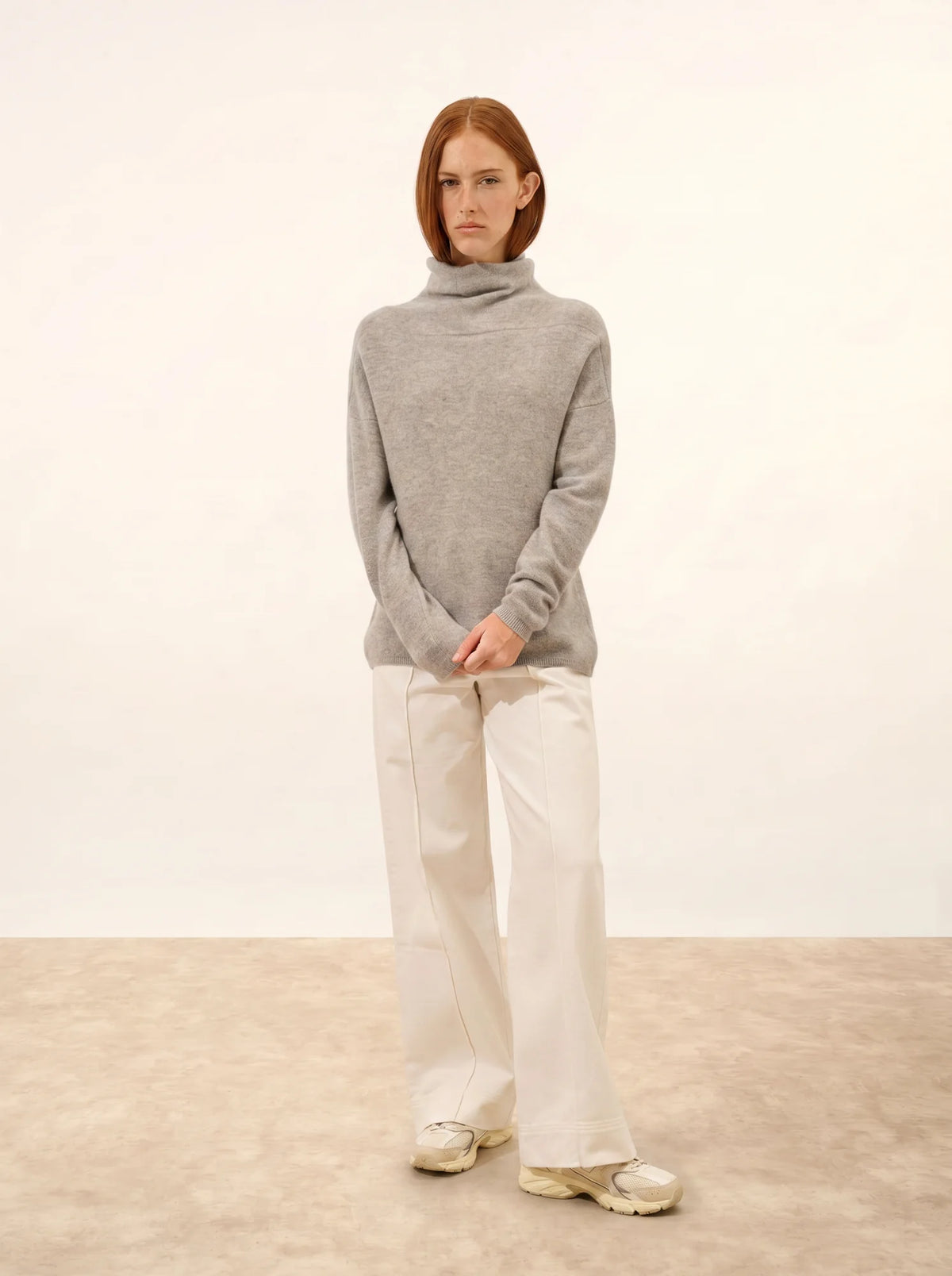 BLANTYRE Pull Col Roulé Nuage Chiné