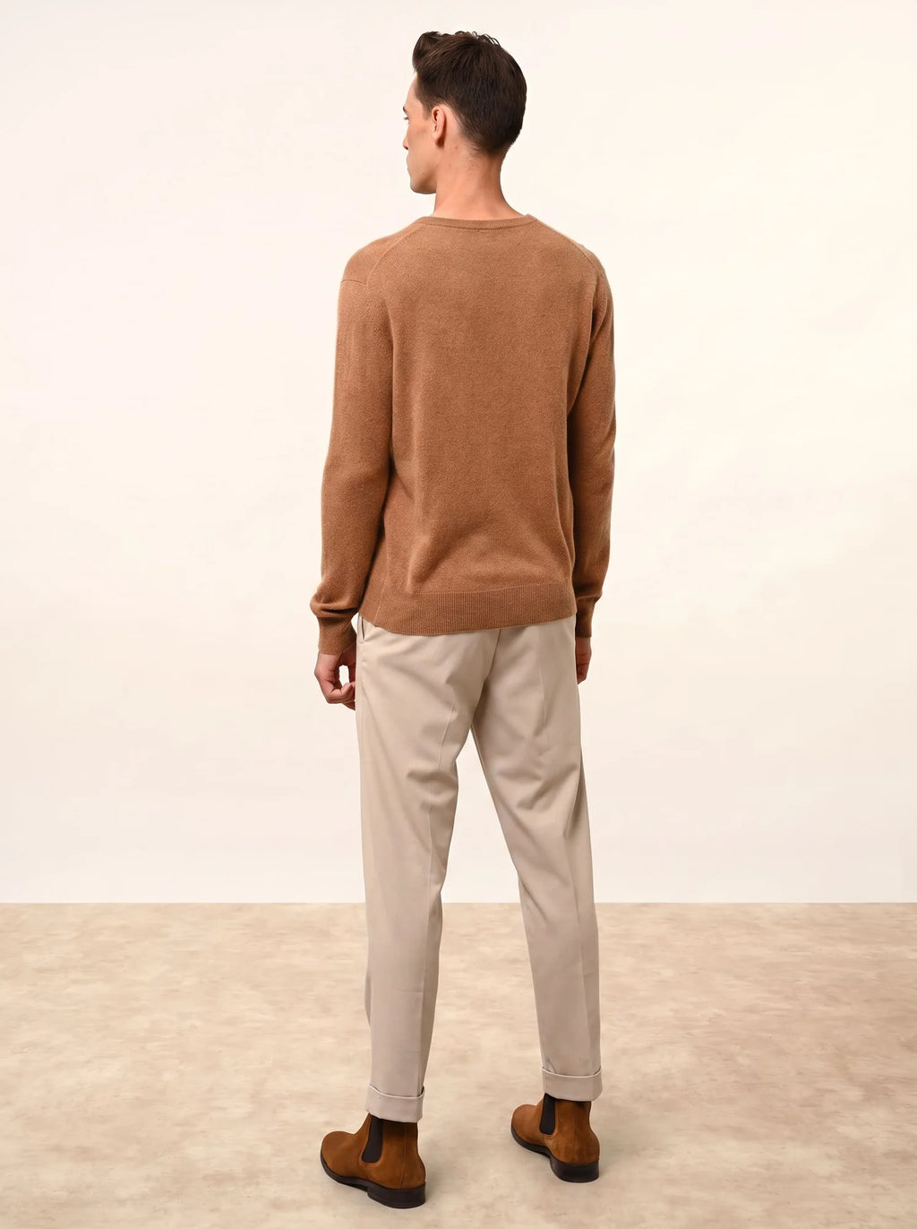 WALT Pull Col V Noisette