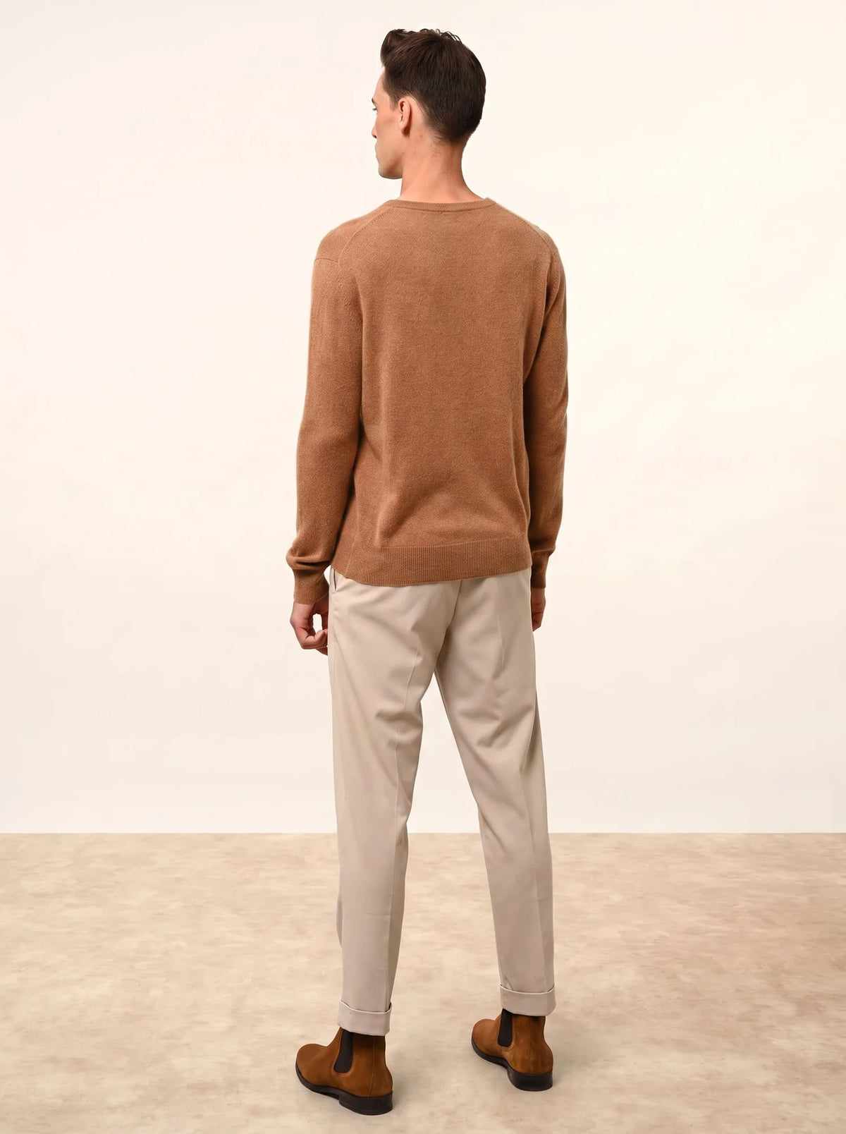 WALT Pull Col V Noisette