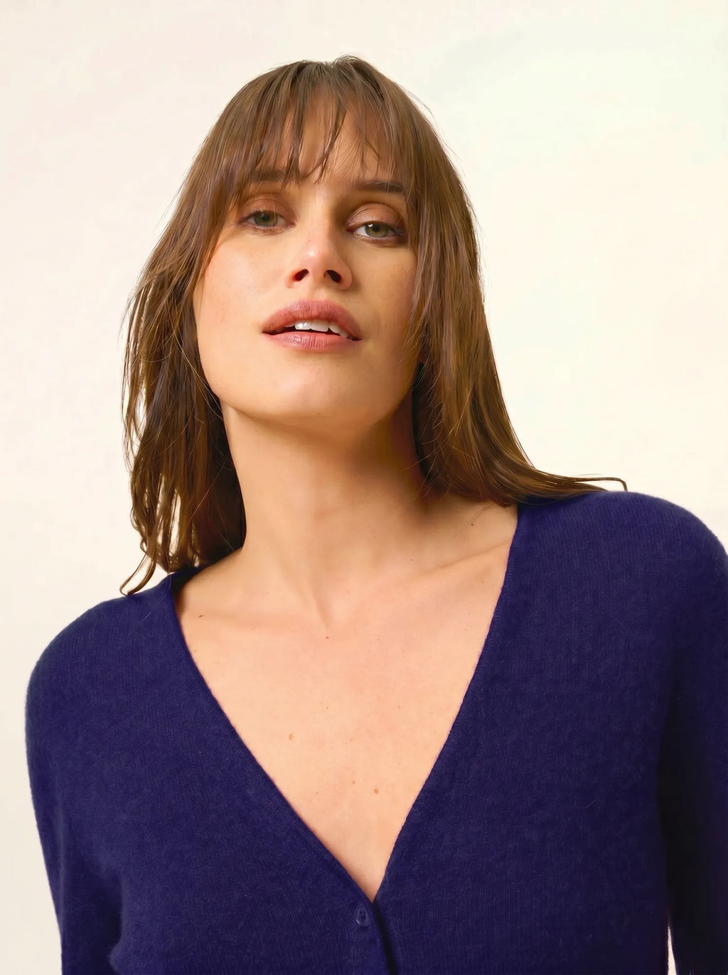 NORMA Cardigan V-Neck Deep Purple