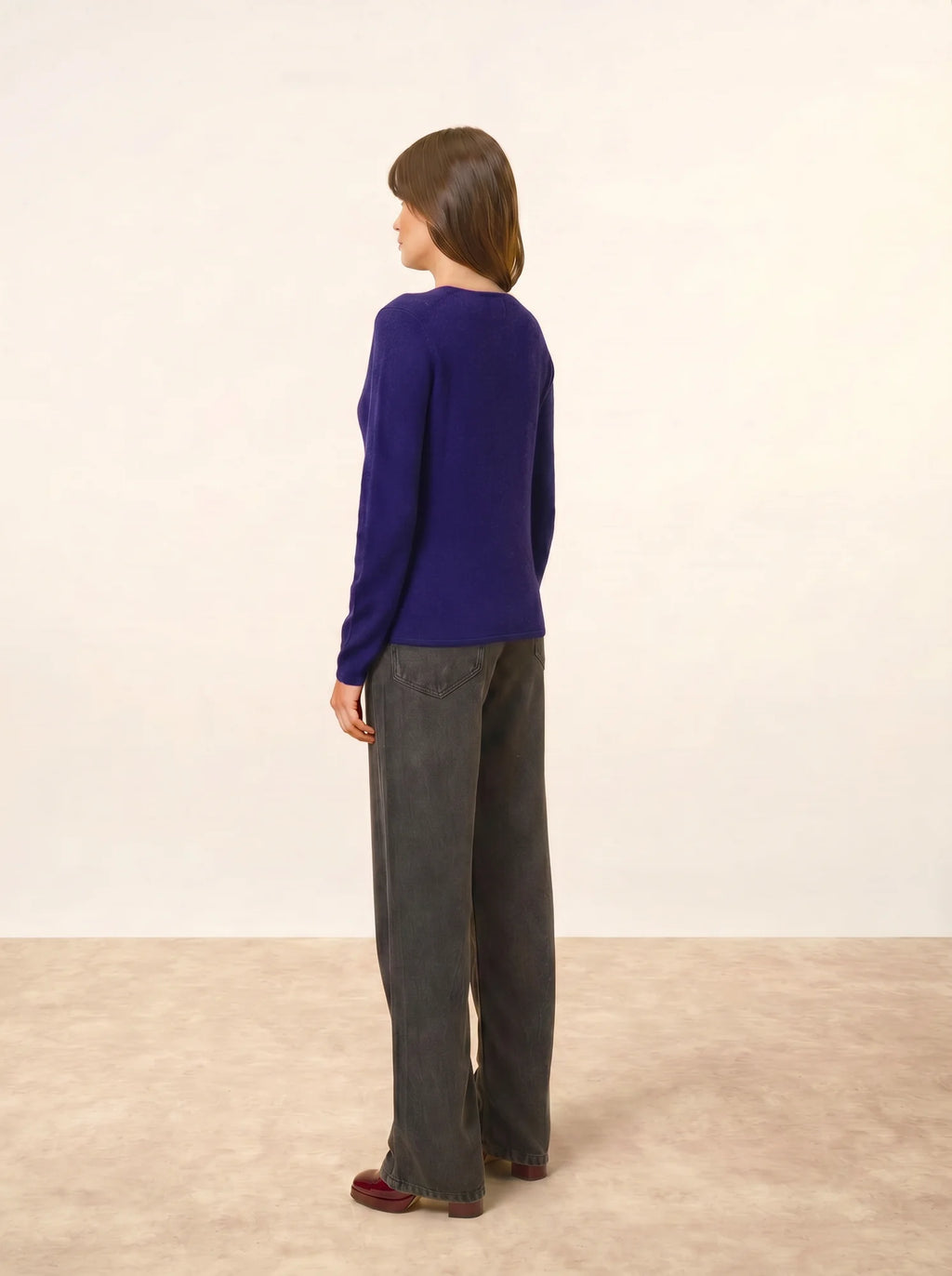 NORMA Cardigan V-Neck Deep Purple