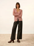 NORMA Cardigan V-Neck Rosewood