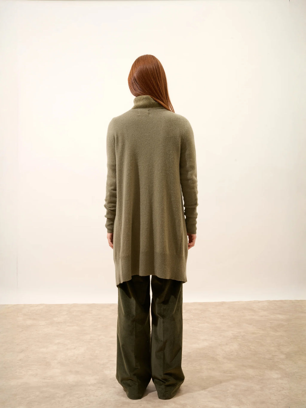 BROOKE Lange Jacke Armeegrün