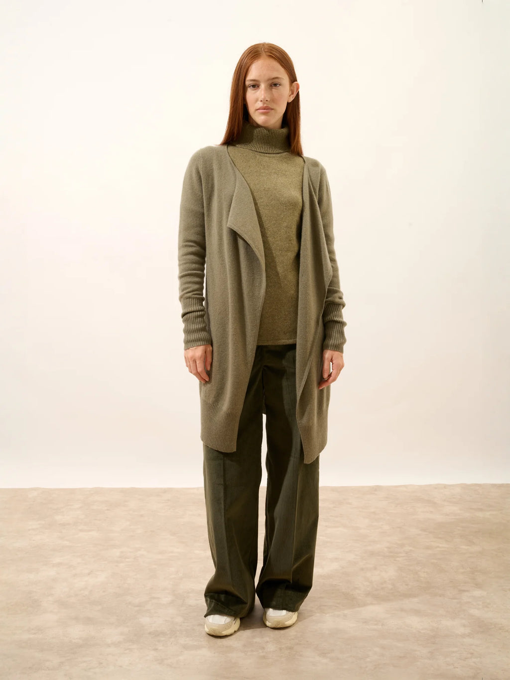 BROOKE Lange Jacke Armeegrün