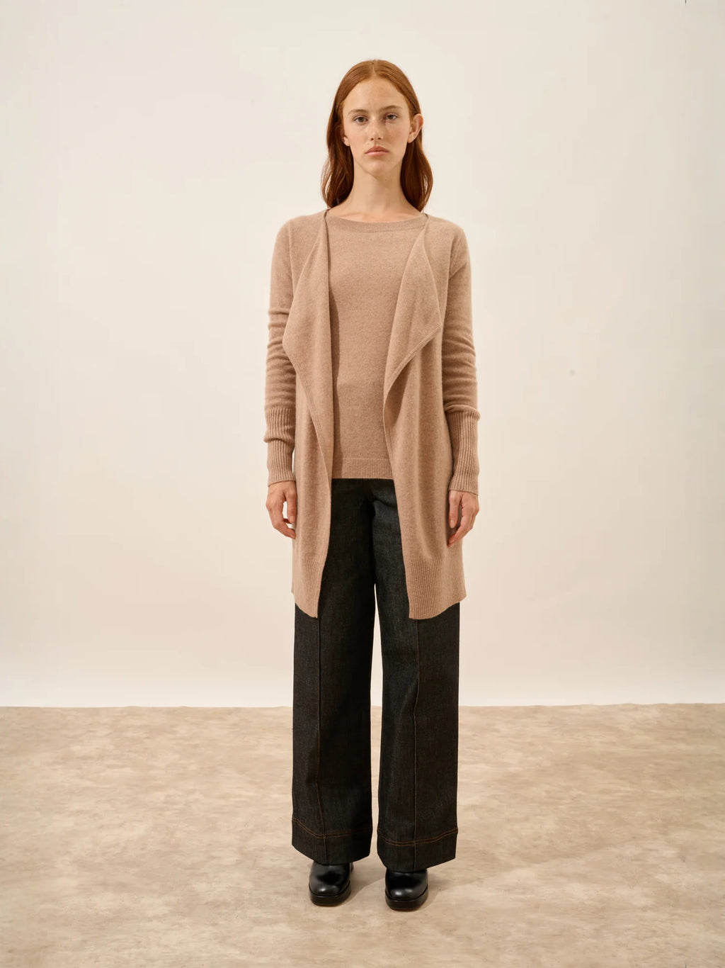 BROOKE Lange Jacke Camel meliert